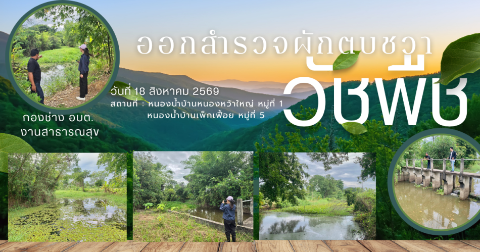 #ออกสำรวจผักตบชวาและวัชพืช
